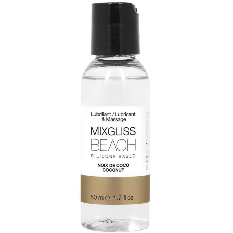 MIXGLISS Beach Lubricante Silicona 50 Ml – Deslizamiento Excepcional Para Placer Duradero