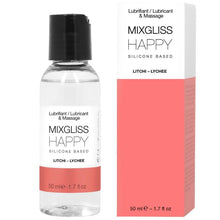 Comprar MIXGLISS Happy Lubricante Silicona Litchi 50 ml – Lubricante 2 en 1 Con Fragancia Inédita Para Masajes Sensuales-Noxtic