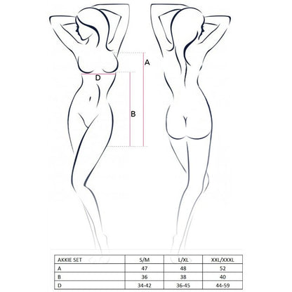 Passion Woman Akkie Set Disfraz Enfermera L XL – Disfraz Elegante Para Momentos Especiales