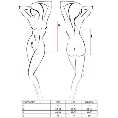 Comprar PASSION Woman Trixy Teddy Negro Talla L/XL – Diseño Elegante y Confortable Para Sensaciones Únicas-Noxtic