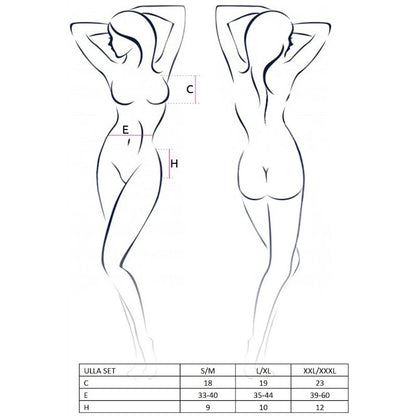 Comprar PASSION Woman Ulla Set Talla S/M – Conjunto Elegante Para Placer y Comodidad-Noxtic