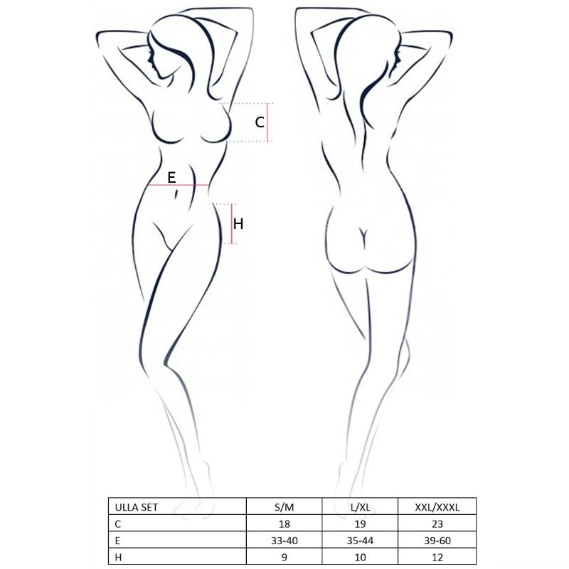 PASSION Woman Ulla Set Taglia S/M – Completo elegante per piacere e comfort