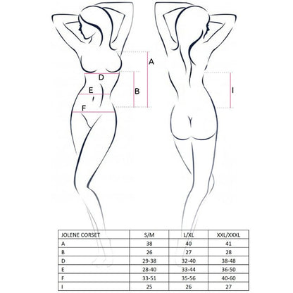 Comprar Passion Woman Jolene Corset Negro Talla L/XL – Corset Elegante Con Ajuste Perfecto Y Comodidad Diario-Noxtic