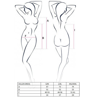 PASSION Woman Hellen Vestido y Tanga Talla LXL – Elegancia y Comodidad Para Momentos Especiales