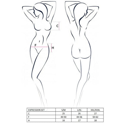 PASSION Woman Expression Set Taglia S/M – Set elegante dal design funzionale per il piacere intimo