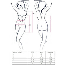 PASSION Corsetto Maddie Donna Nero Taglia L/XL – Corsetto Elegante dal Design Sofisticato