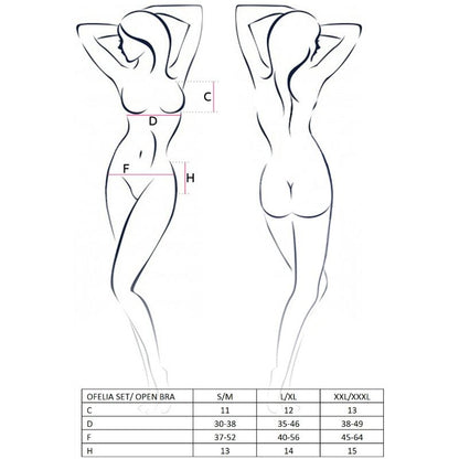Comprar PASSION Conjunto Ofelia Talla S/M – Ropa Íntima Elegante Para Comodidad Y Autoexploración-Noxtic