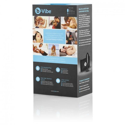 Comprar B-VIBE Snug Plug Anal 4 Negro – Diseño Ergonómico Para Comodidad Y Exploración Sensual-Noxtic