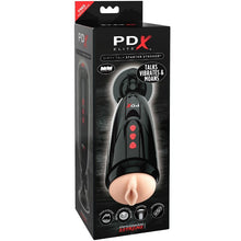PDX Elite Dirty Talk Starter Stroker – Giocattolo erotico per l'esplorazione sensoriale