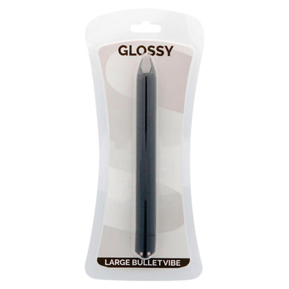 GLOSSY Slim Vibrador Negro – Diseño Elegante Para Estimulación Sensible