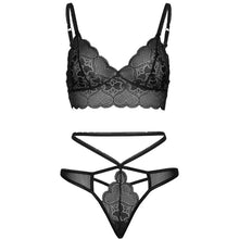 Comprar Leg Avenue Set 2 Piezas Con Tanga Doble Tiranta M/L Negro – Conjunto Elegante Con Diseño Sofisticado-Noxtic