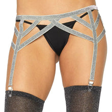 Comprar LEG AVENUE Liguero Lurex Plateado Talla Única – Accesorio Elegante Para Realzar Tu Feminidad-Noxtic
