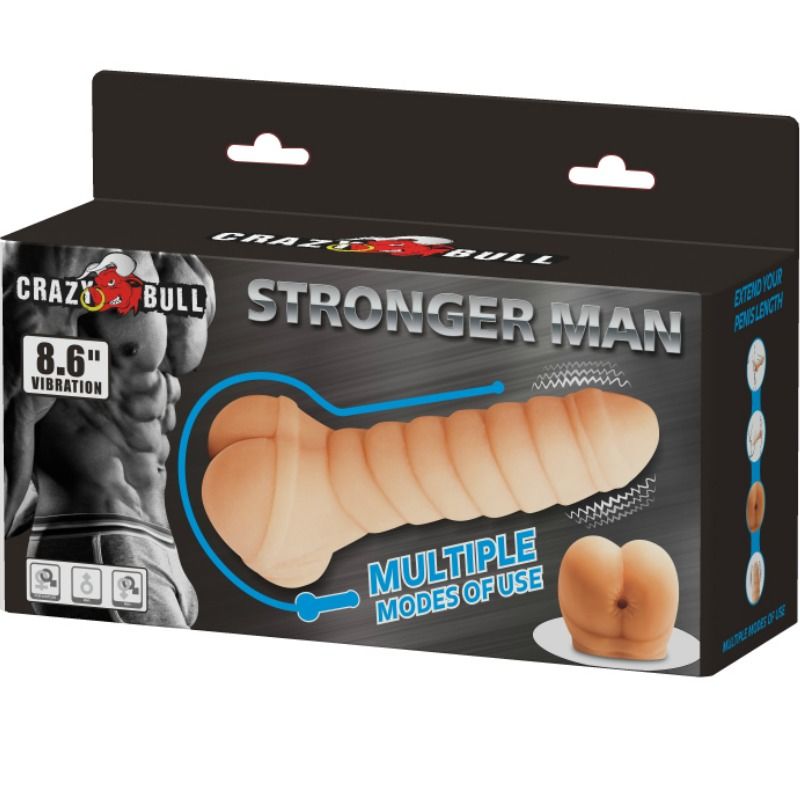 Comprar CRAZY BULL Pene Multifuncional 21.8 Cm – Estimulador Con Vibración Potente Para Placer Máximo-Noxtic