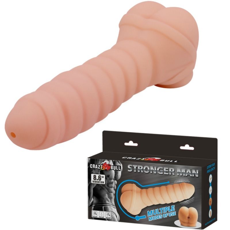 Comprar CRAZY BULL Pene Multifuncional 21.8 Cm – Estimulador Con Vibración Potente Para Placer Máximo-Noxtic