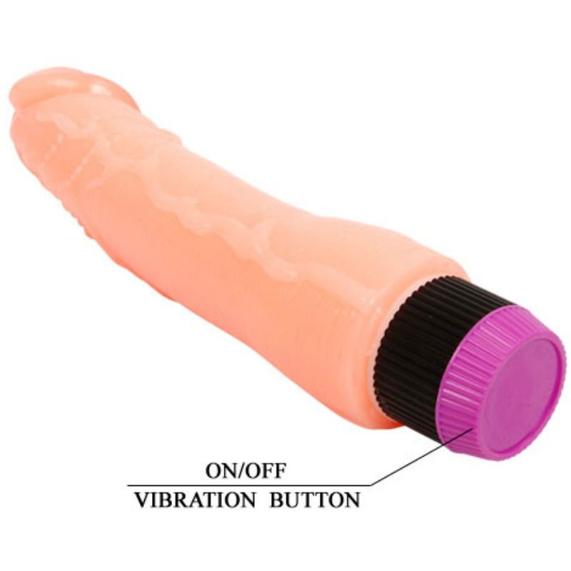 BAILE - VIBRADOR REALÍSTICO FLEXIBLE NATURAL 24 CM