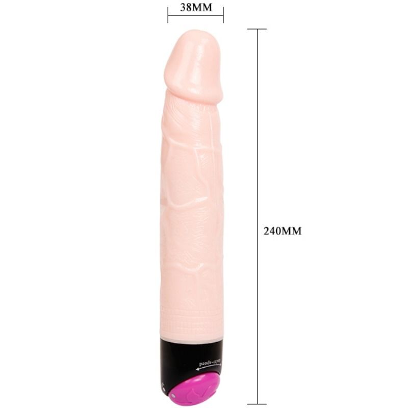 BAILE Colorful Sex Vibrador 24 CM – Diseño Realista Con Vibración y Rotación Para Placer Versátil