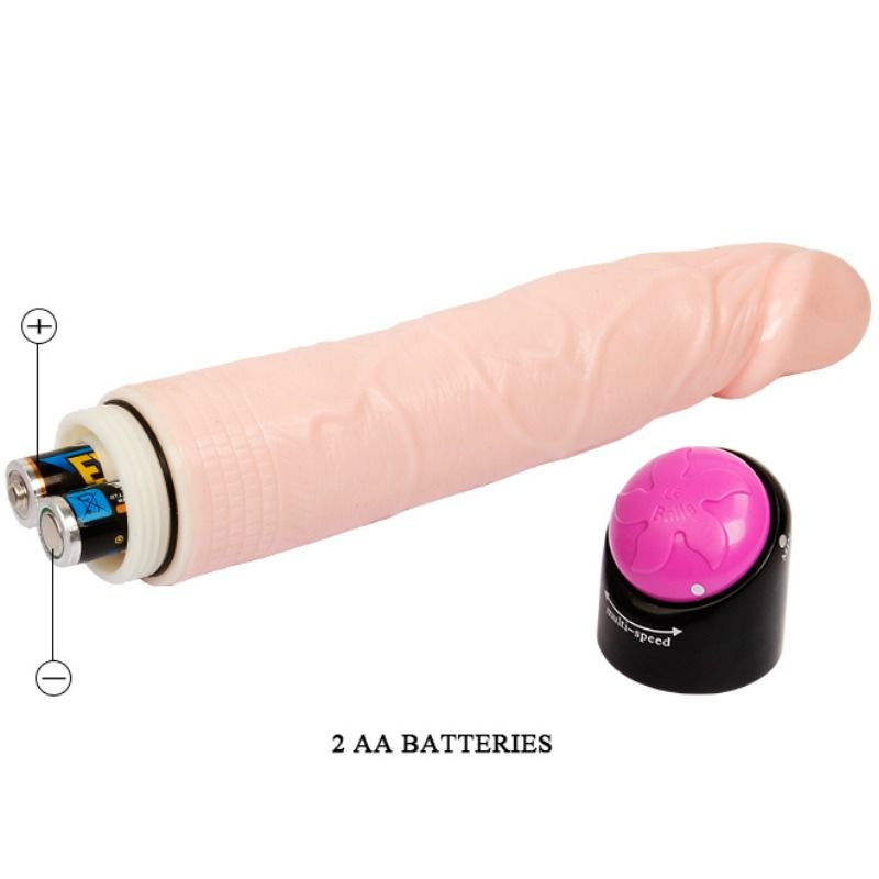 BAILE Colorful Sex Vibrador 24 CM – Diseño Realista Con Vibración y Rotación Para Placer Versátil