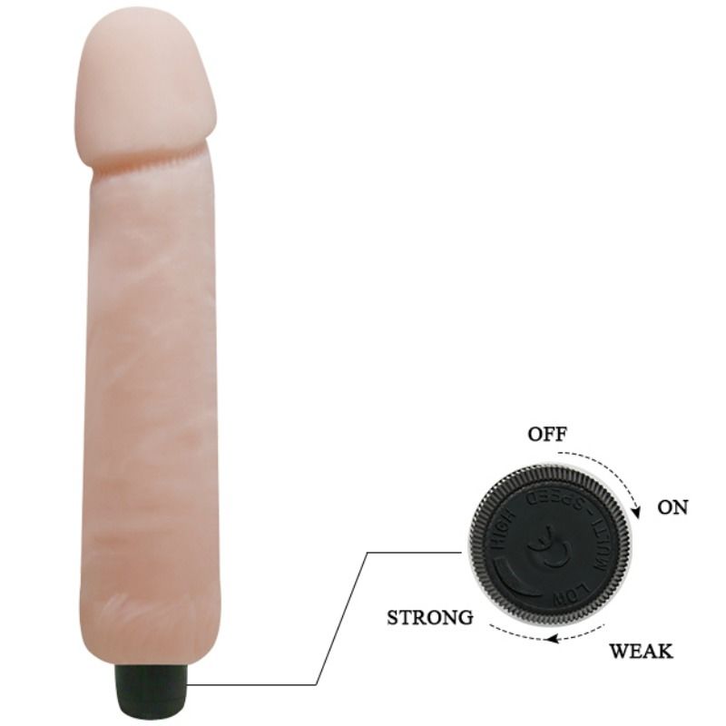 BAILE Love Companion Dildo Vibrador 25 CM – Diseño Realista Para Placer Sensorial