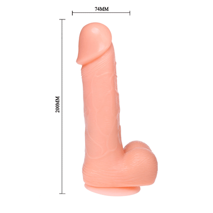 BAILE - DONG DILDO REALÍSTICO VIBRACIÓN Y ROTACIÓN 20 CM