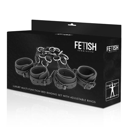 FETISH SUBMISSIVE - LUXURY BED BONDAGE SET WITH NEOPRENE LINING