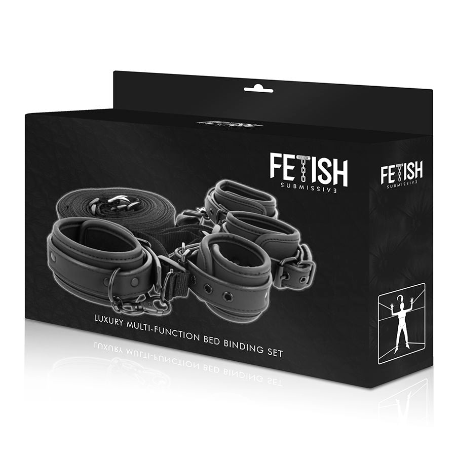 FETISH SUBMISSIVE - NOPRENE-LINED HANDCUFF AND TIE-DOWN SET