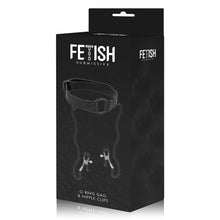 Comprar FETISH SUBMISSIVE Anilla Mordaza Con Pinzas Para Pezones – Diseño Elegante Para Aumentar La Sensación Sensorial-Noxtic