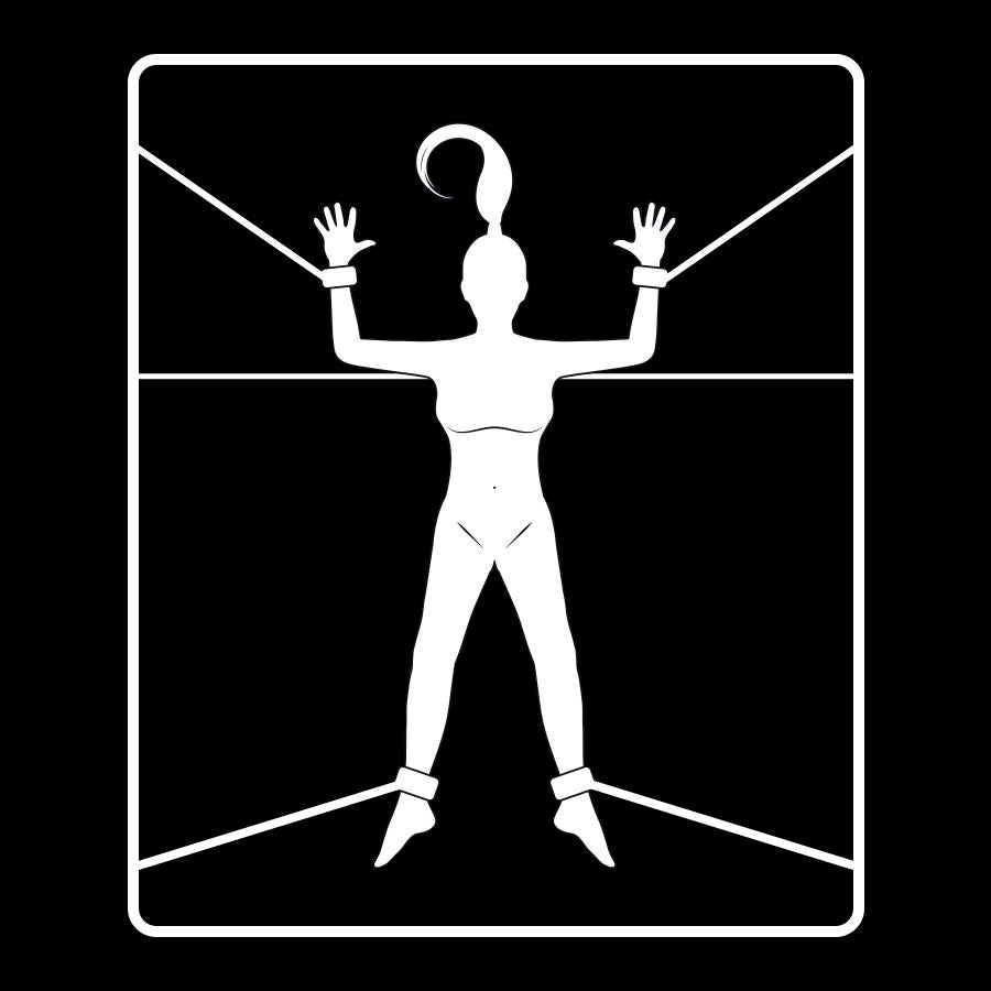 FETISH SUBMISSIVE - NOPRENE-LINED HANDCUFF AND TIE-DOWN SET