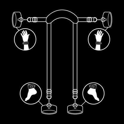 Comprar Fetish Submissive Set De Ataduras – Diseño Ajustable De Cuero Vegano Para Comodidad Extrema-Noxtic