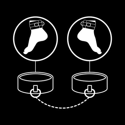 Comprar FETISH SUBMISSIVE Esposas Tobillo Cuero Vegano – Comodidad y Estilo Para Juegos de Restricción-Noxtic