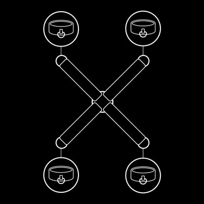 FETISH SUBMISSIVE - VEGAN LEATHER HANDCUFFS