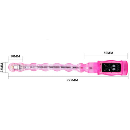 Comprar BAILE Distortion Estimulador Triple Rosa – Diseño Flexible Con 6 Velocidades De Vibración-Noxtic
