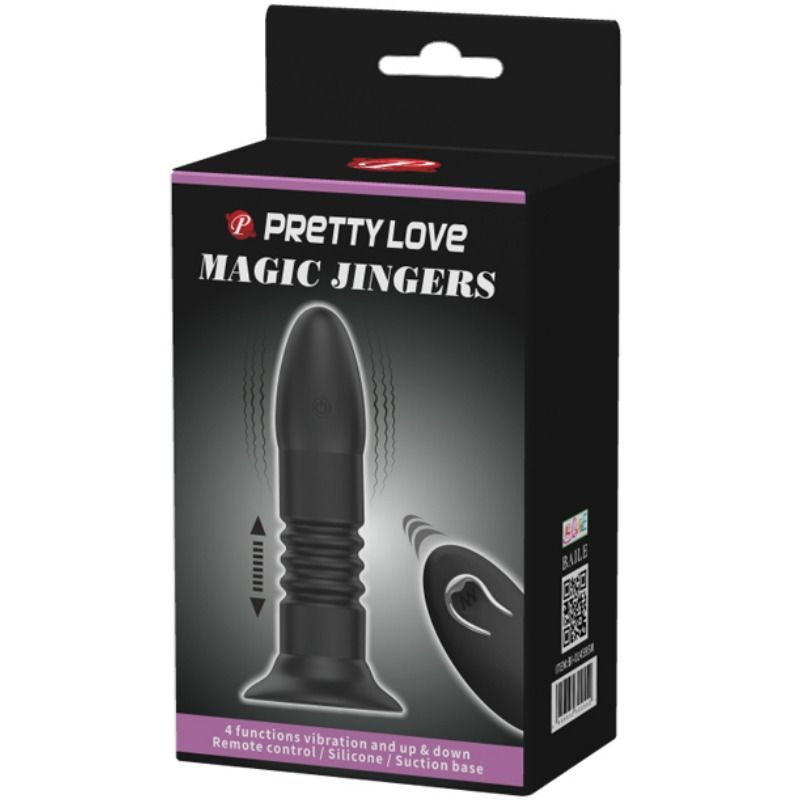 PRETTY LOVE Plug Magic Jinger – Diseño Ergonómico Con Ventosa Para Uso Manual