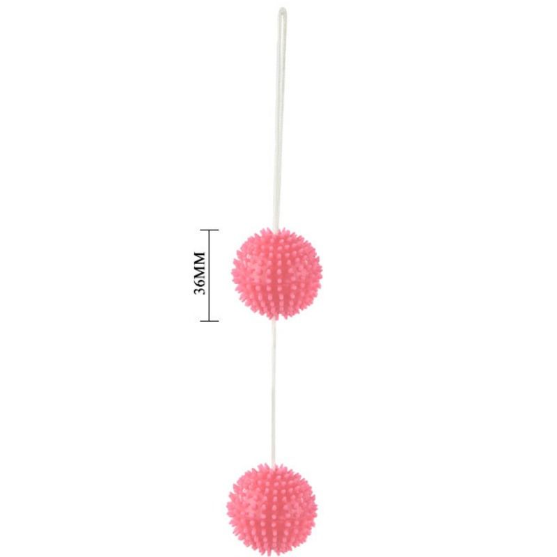 Comprar BAILE Bolas Texturadas Rosa 36 CM – Fortalece El Suelo Pélvico Con Diseño Ergonómico-Noxtic