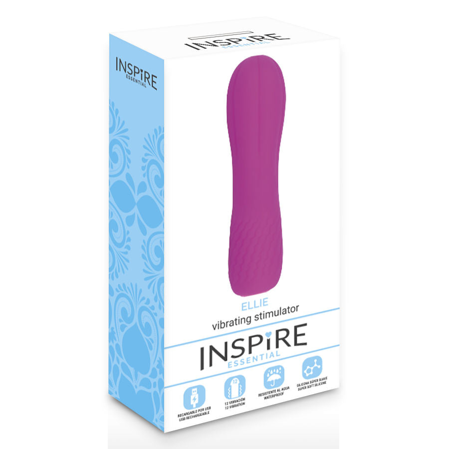 Comprar INSPIRE Essential Vibrador Ellie Lila – Vibrador Recargable Con Diseño Ergonómico De Silicona Hipoalergénica-Noxtic