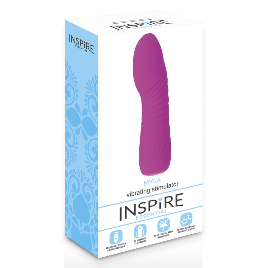 Comprar Inspire Essential Myla Vibrador Lila – Vibrador Recargable Con Diseño Ergonómico Y Silicona Hipoalergénica-Noxtic