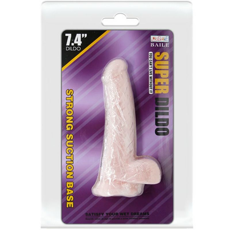 Comprar BAILE Dildo Realista Natural 18.8 cm – Textura Suave Con Ventosa Para Mayor Estabilidad-Noxtic