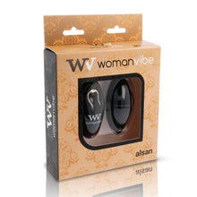 Womanvibe Alsan Huevo Control Remoto Negro – Vibrador Con 12 Patrones De Vibración Para Placer Personalizado