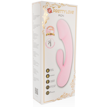 PRETTY LOVE Smart Vibrador Ron Con Rabbit – Vibrador Recargable De Silicona Médica Con Diseño Elegante