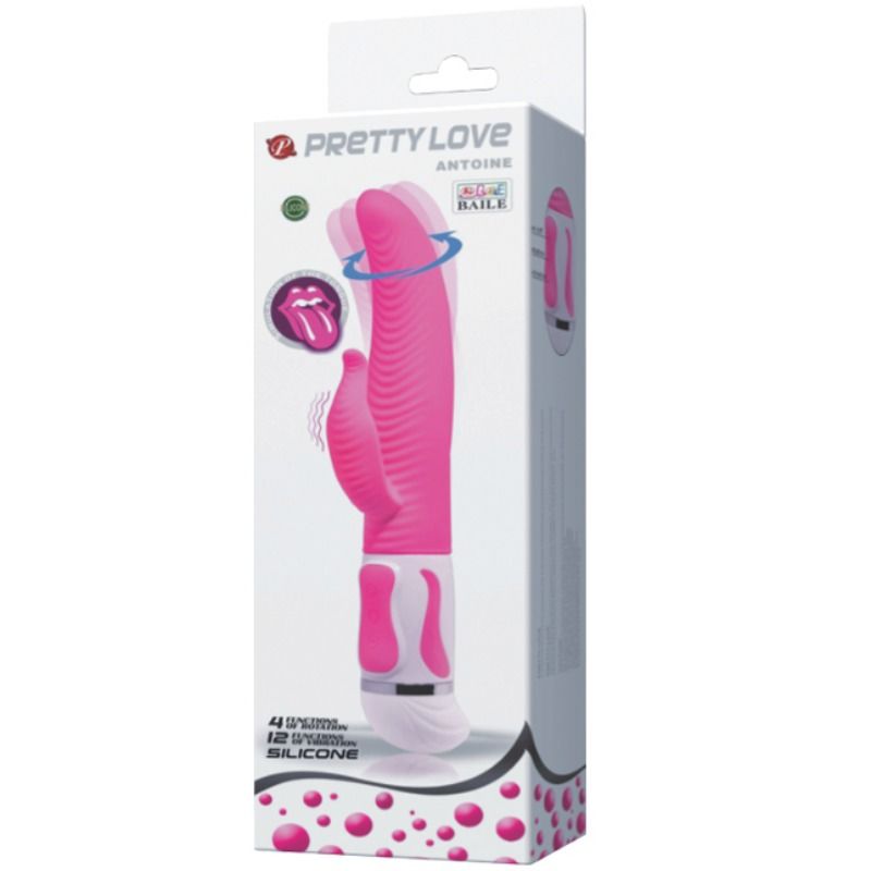 Comprar Pretty Love Flirt Antoine – Vibrador Conejo Con Silicona Flexible Y 12 Velocidades-Noxtic