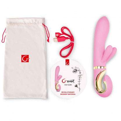 G-VIBE G-Rabbit Pink – Vibratore con design ergonomico e tre motori per una stimolazione potente