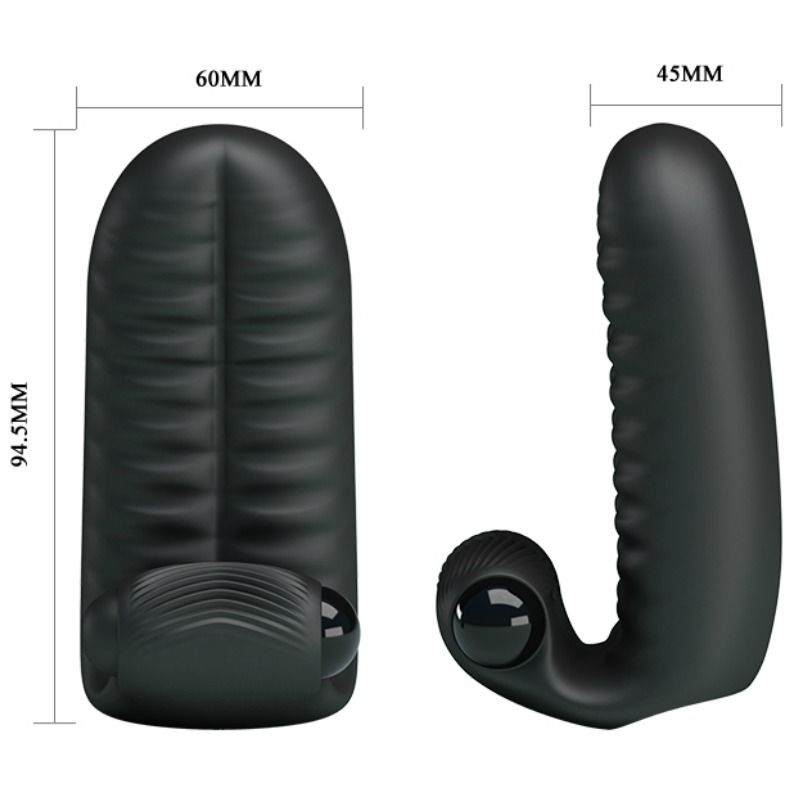 Comprar Pretty Love Abbott Dedal Estimulador Negro – Diseño Ergonómico Con Vibraciones Intensas-Noxtic