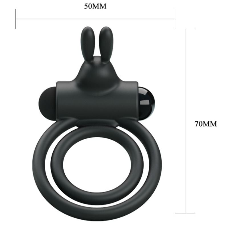 Comprar PRETTY LOVE Osmond Anillo Vibrador De Silicona – Estimulador Intenso Con Diseño Ergonómico-Noxtic