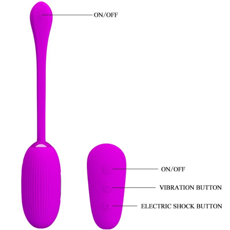 PRETTY LOVE Huevo Vibrador Shock Fun – Juguete Recargable Para Juegos Versátiles En Pareja