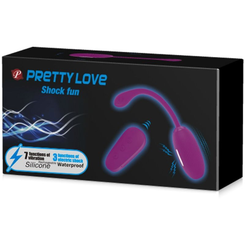 PRETTY LOVE Huevo Vibrador Shock Fun – Juguete Recargable Para Juegos Versátiles En Pareja