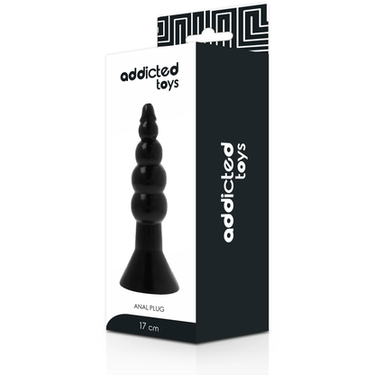 Comprar ADDICTED TOYS Plug Anal 17 CM Negro – Diseño Ergonómico Para Experiencias Placenteras-Noxtic