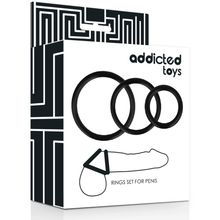 Comprar ADDICTED TOYS Set Anillos Negro – Variedad Perfecta Con Diseño Ergonómico Y Ajuste Personalizable-Noxtic