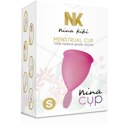 Coppetta mestruale NINA KIKÍ rosa taglia S – Silicone ecologico per uso quotidiano con comfort di lunga durata
