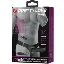 PRETTY LOVE - MYRON STRAP-ON WITH VIBRATION AND HOLLOW DILDO