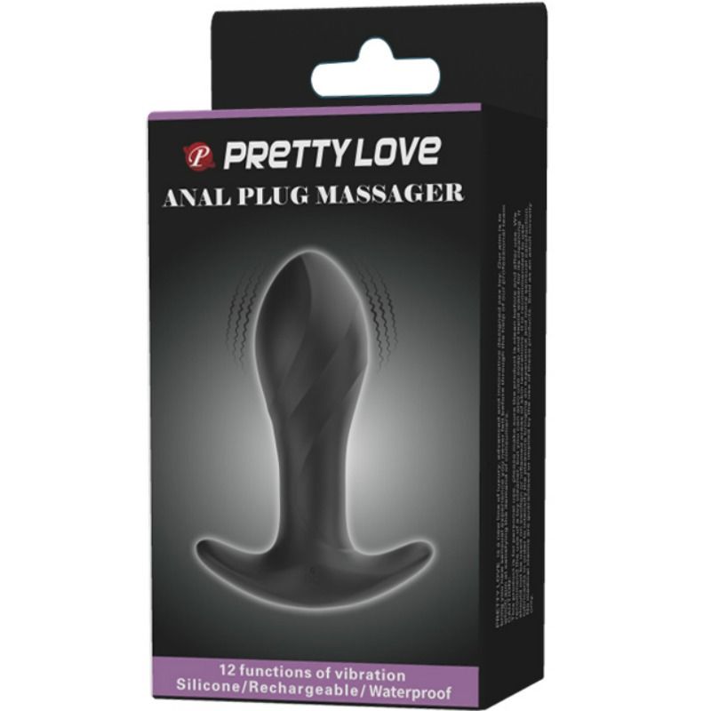 PRETTY LOVE Vibrador Anal Negro – Diseño Elegante Para Exploración Sensual