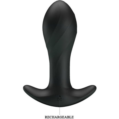 PRETTY LOVE Vibrador Anal Negro – Diseño Elegante Para Exploración Sensual